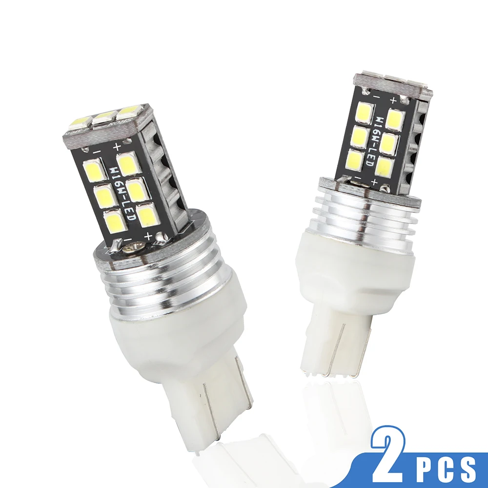 Светодиодный фонарь заднего хода 15SMD 6000k 1156 1157 T20 2 шт. автомобильные аксессуары 12 В