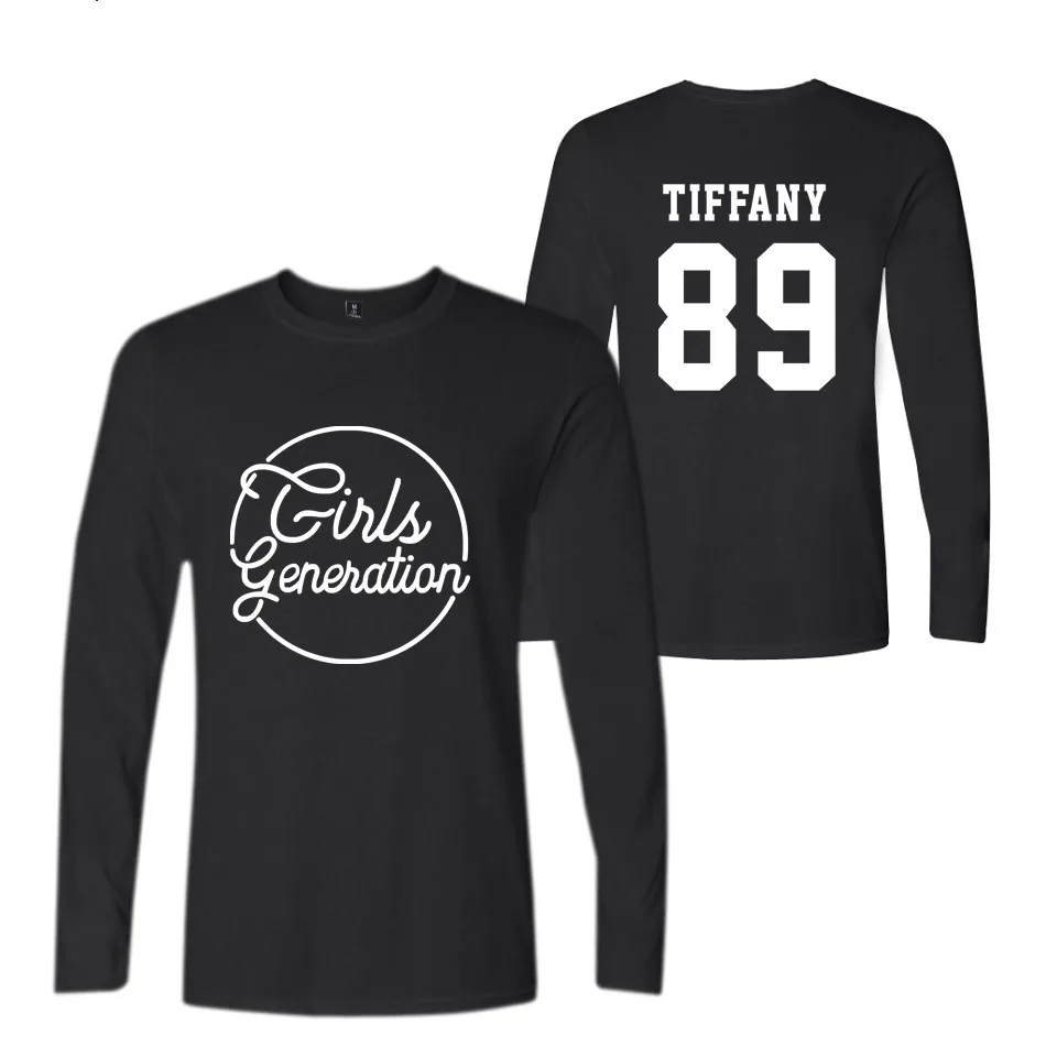 Kpop SNSD Girls Generation шесть Альбом Футболка уличная хлопчатобумажная футболка Сезон