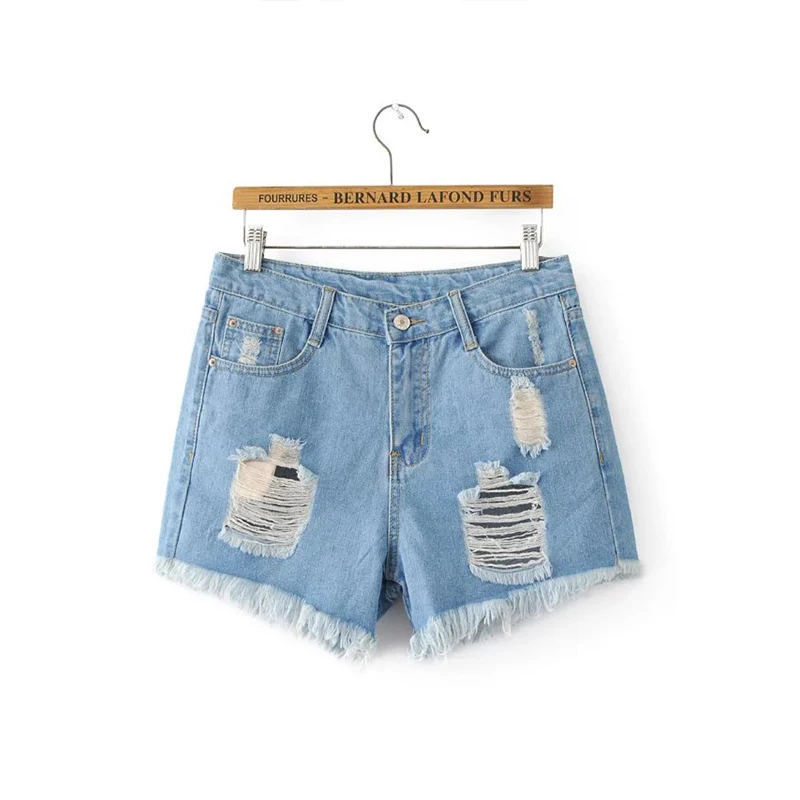 2017 Женская Мода Прохладный Рваные джинсы Шорты для женщин Короткие летние Для