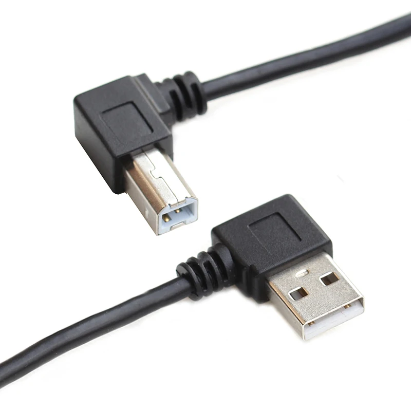50 см USB 2 0 папа к 4pin B Тип правый угол данных зарядный кабель для USB2.0 принтера и