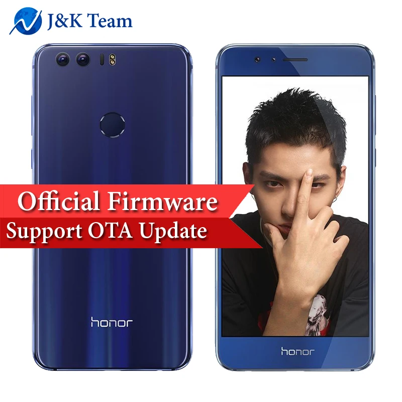 Huawei Honor 8 4G 64GB NFC Обновление OTA LTE смартфон Восьмиядерный Двухстороннее стекло 5.2