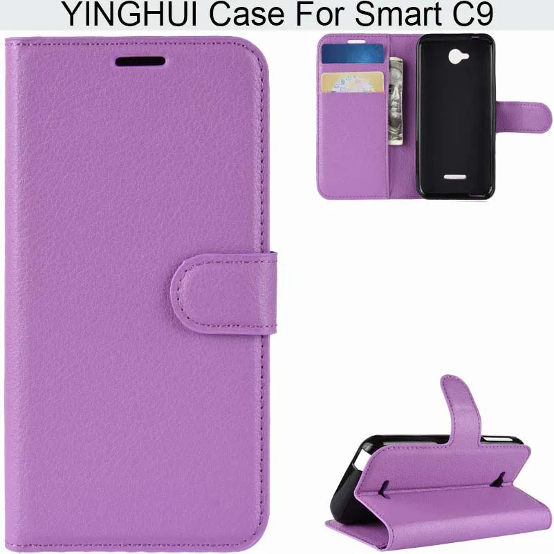 YINGHUI личи кожи Магнитный кошелек чехол для телефона из искусственной Vodafone Smart