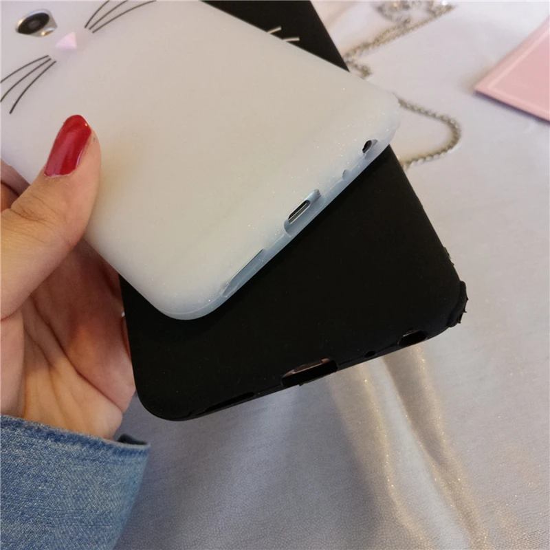 Милый чехол с объемным бородатым котом для Meizu M5/M5s мягкий силиконовый