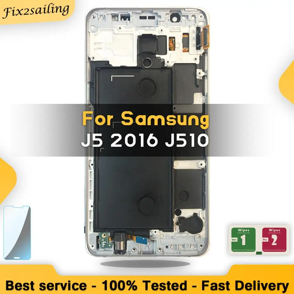 ЖК экран для Samsung Galaxy J5 2016 J510 J510FN J510F J510M J510H /DS регулируемая яркость сенсорный