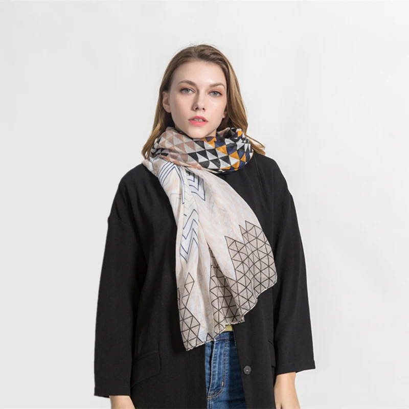 Элегантный качественный шарф для женщин Весна Осень Новый сращивающийся