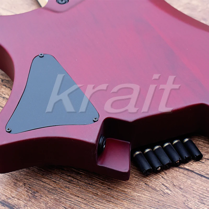 Krait fanned fret безголовая гитара strandberg электрогитара ольховое дерево клен шея Черное дерево fret матовая отделка