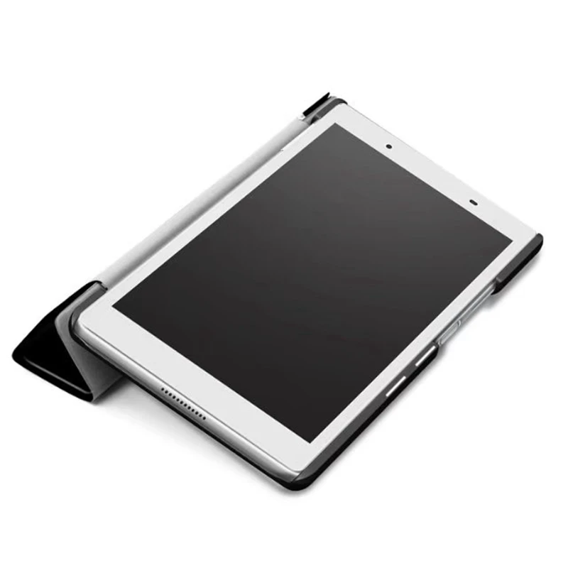 Тонкий кожаный чехол-книжка из искусственной кожи чехол для lenovo Tab 4, 8 крышка для lenovo Tab 4, 8 TB-8504X TB-8504F TB-8504N TOUCHBeauty TB-8504 планшет чехол+ Защитная пленка на экран+ подставка для ручек