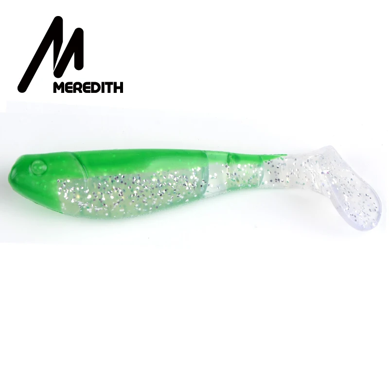 MEREDITH, 13 см, 25,8 г, 12 шт. в наборе, 3 снасти для хищников, мягкие пластиковые джиг-головки, приманки для щуки, мягкие приманки для рыбалки - Цвет: K