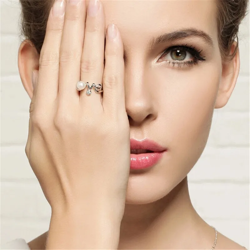 YIKALAISI 2017 новое 100% Ювелирное кольцо с жемчугом любовь пресноводный жемчуг