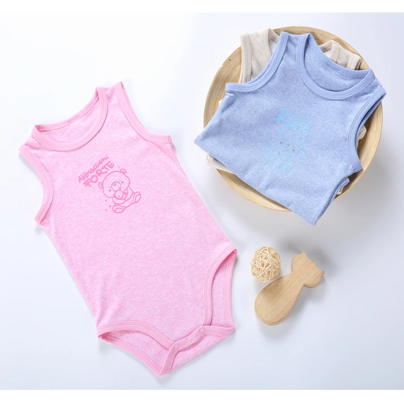 Детские боди bebe vestidos Новорожденные Одежда для девочек Одежда для маленького мальчика летнее Боди без рукавов Импортная детская одежда хлопок
