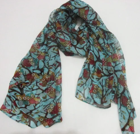 Бесплатная доставка новинка 2018 модный большой шарф с принтом в виде птиц и