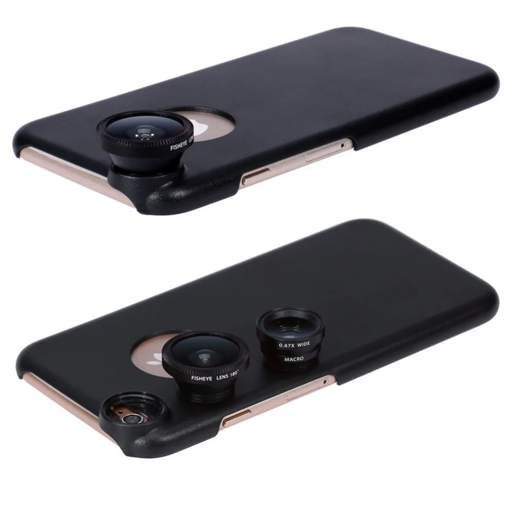 Рыбий глаз широкоугольный Макро 3 в 1 объектив рыбий lentes для iPhone 7 6 5 S Plus samsung Galaxy S5 S6
