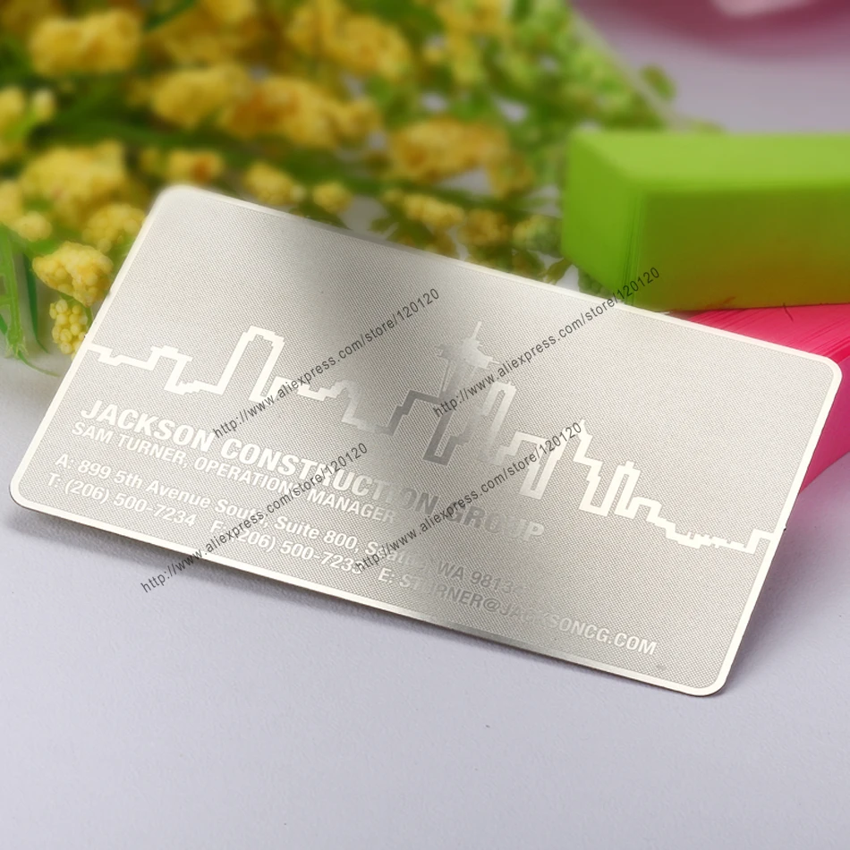 Metal business card making stainless steel card custom metal membership card design