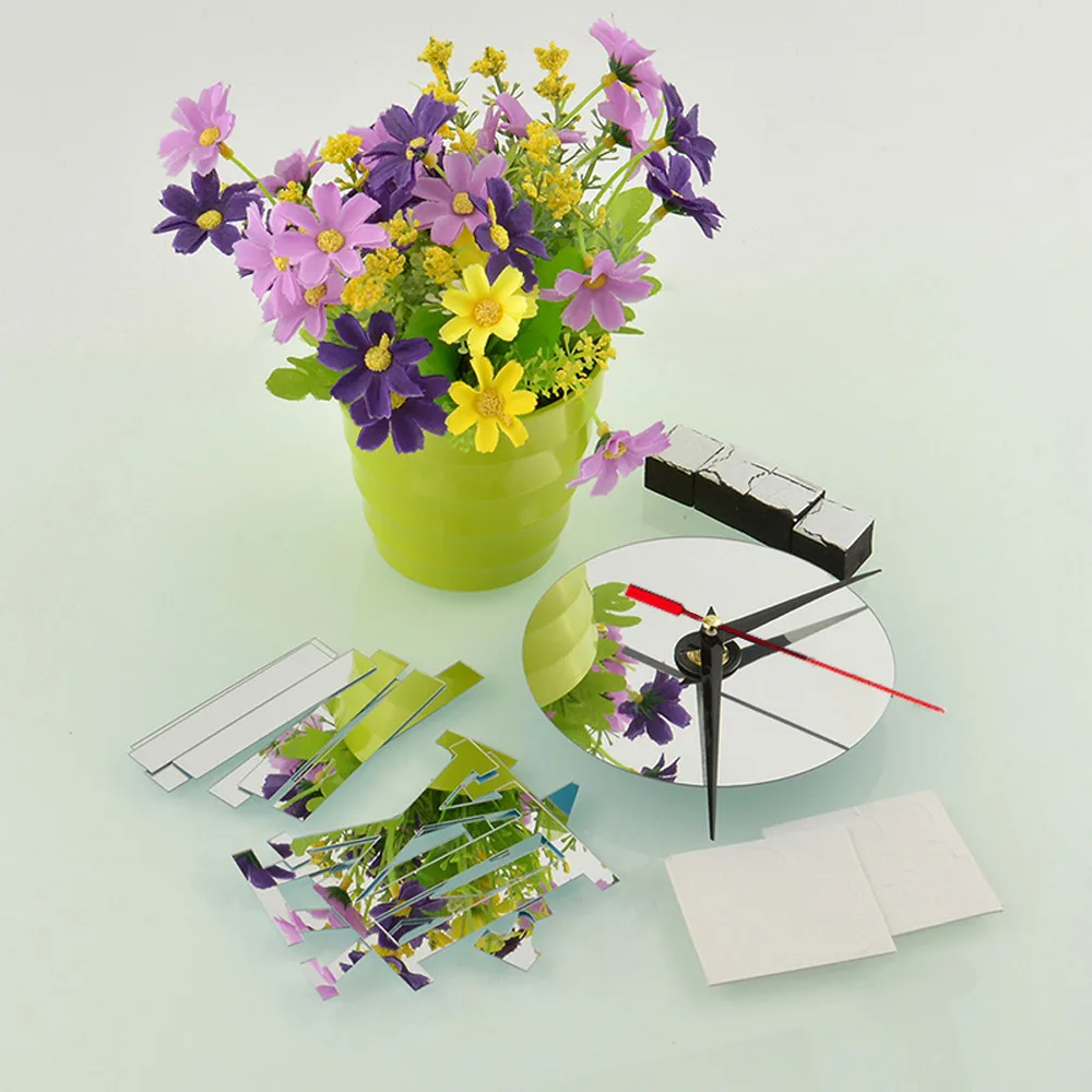 Часы 2019 DIY Зеркало для гостиной современный дизайн украшение дома настенные часы