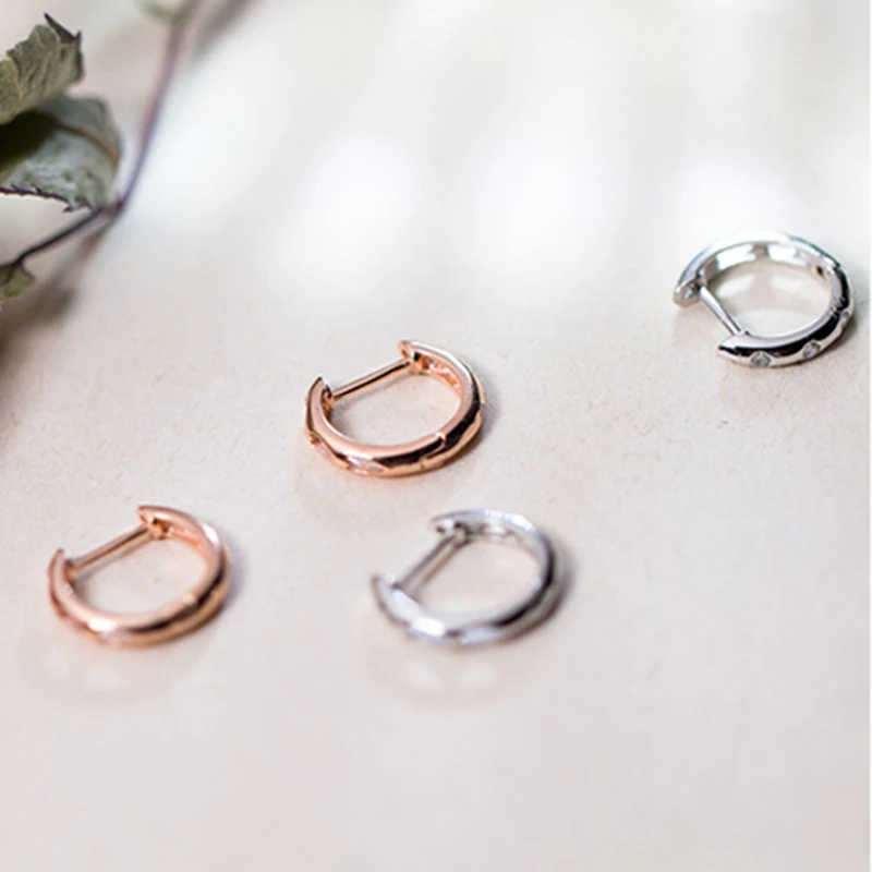 925 пробы серебряная простая u-образная форма AAA + кубический цирконий маленькая