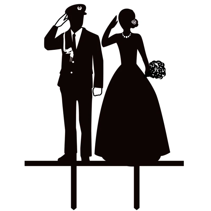 Акриловая полицейская армия солдатики семейный торт Топпер выбрать жениха