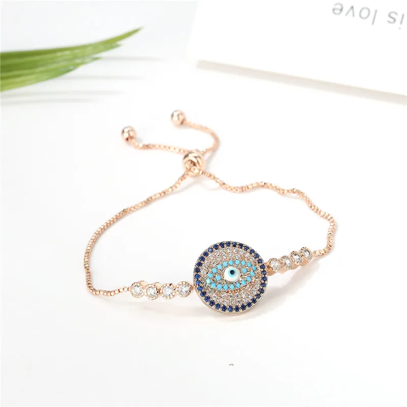 Yabel Высокое качество циркон сплав камень Браслеты Кристалл Дьявола Глаз