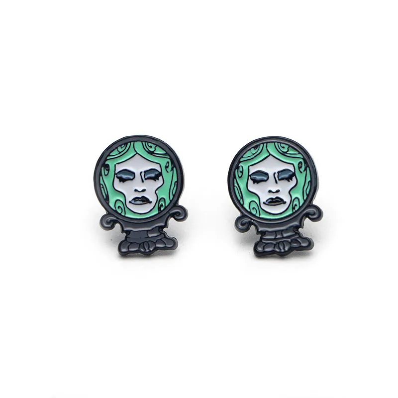 P2327 Dongmanli Maleficent queen волшебное зеркало мультяшная фигурка детские серьги для женщин Подарки для девочек серьги-гвоздики ювелирные изделия