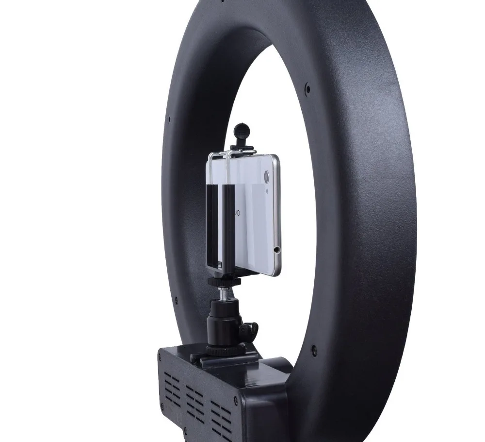 Студийная лампа с регулируемой яркостью 400 Вт 34 см настольная Diva Ring Light + держатель