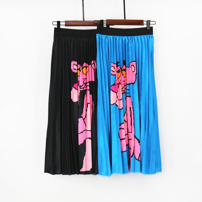 JingyangO модные летние узоры характер талии длинная юбка Плюс Размер Женская