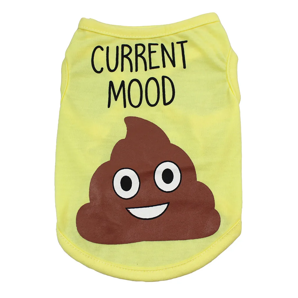 Весенняя и летняя жилетка для собак одежда из полиэстера костюм щенка футболка с