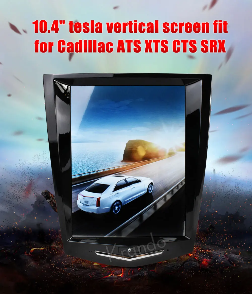 Krando Android 8,1 10," Tesla вертикальный экран автомобиля gps Радио Навигация для Cadillac ATS XTS CTS SRX радио развлечения плеер
