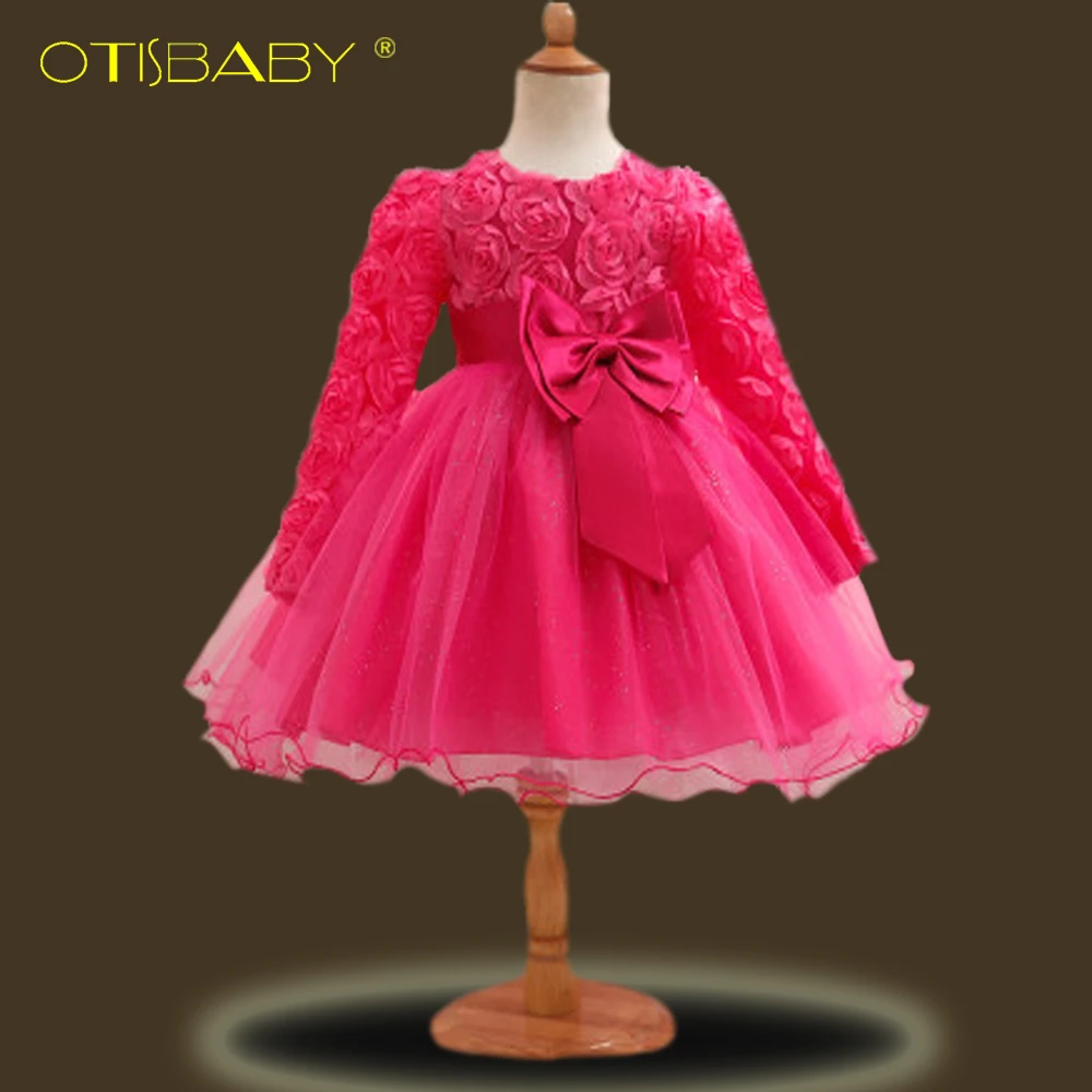 Детское платье с длинным рукавом на крестины|dress christening|baptism dresschristening gowns |