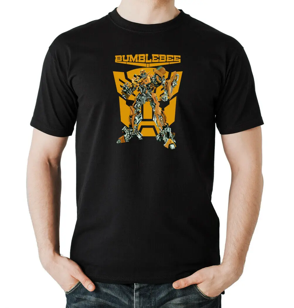 Bumble Bee/футболка для мальчиков черный Майкл Бэй Оптимус Прайм фильм футболки из 100%