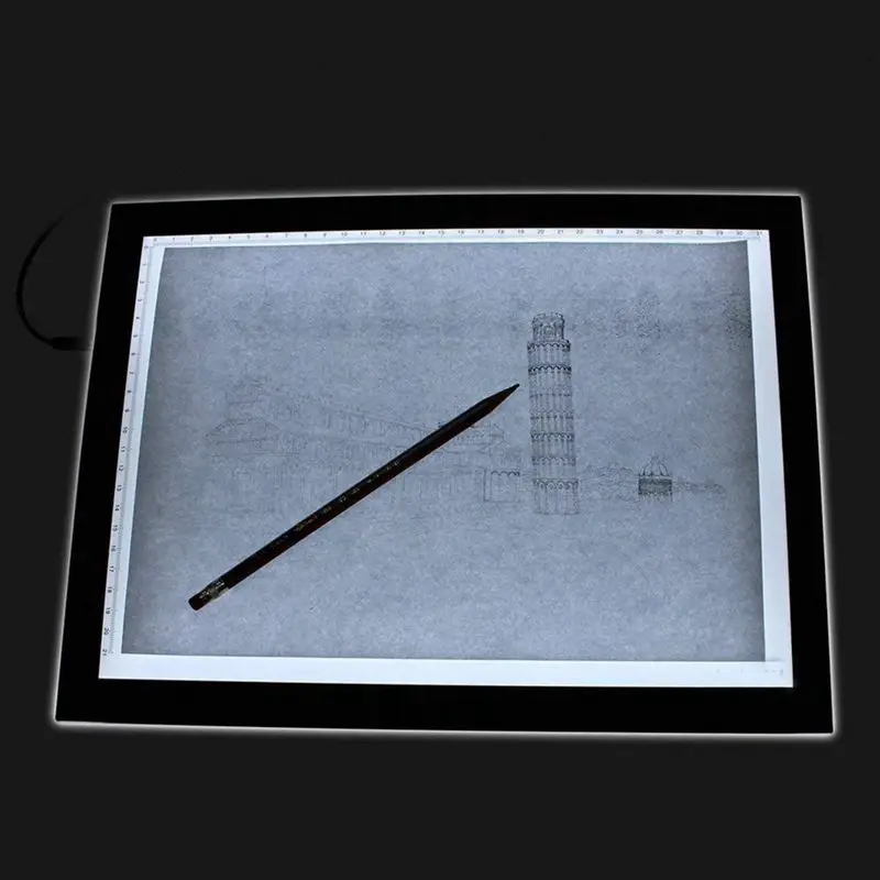LED A3 Light Box Pad Ultra Slim Brightness Adjustable Art Craft Drawing Tracing Tattoo Board Lightbox | Компьютеры и офис