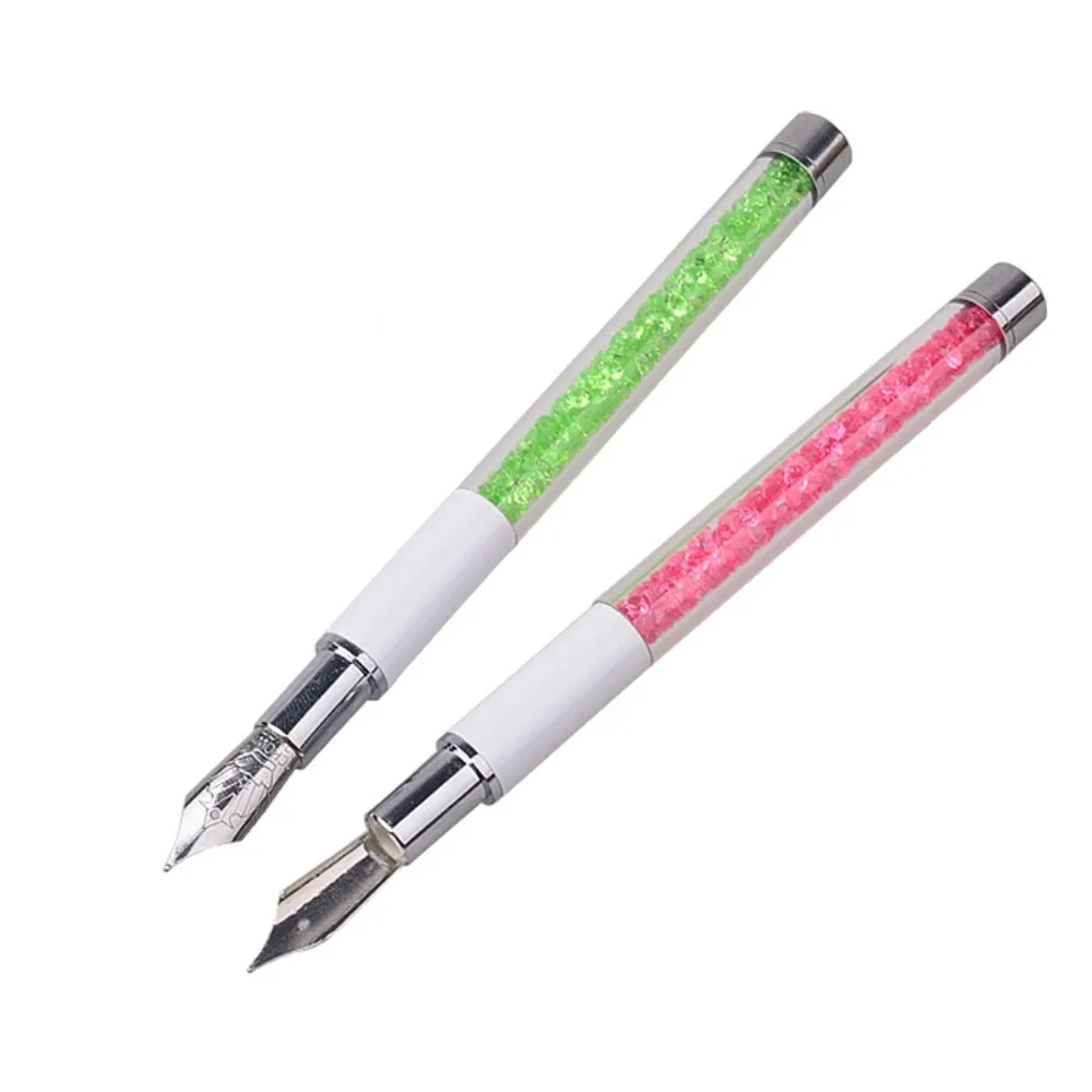 Флейта для рисования новая ручка дизайна ногтей с 5 искусственными элементами