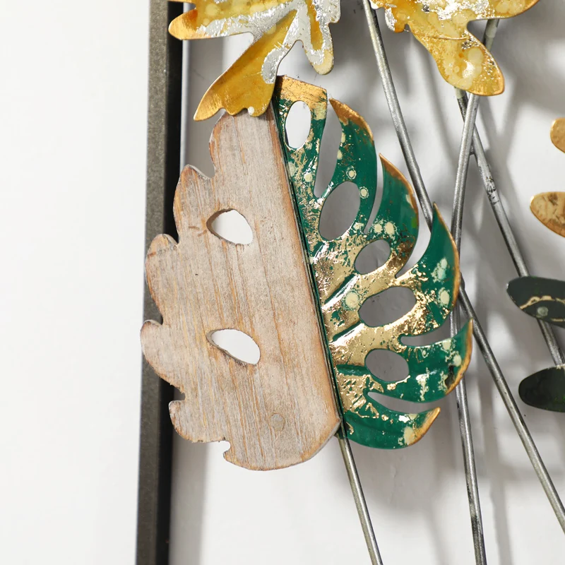 Современные 3D декоративные наклейки на стену кованое железо растение цветок