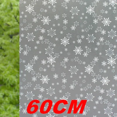 snowflake 60x200 см пленка на окно пленка на стекло оконная пленка декоративная стеклянная пленка наклейка витражная целлофановая раздвижная дверь паста - Цвет: snowflake
