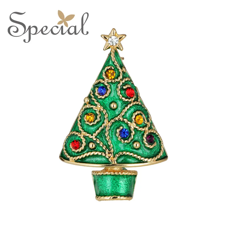 Специальный бренд Модные Милые Броши в виде дерева булавки эмалированная брошь