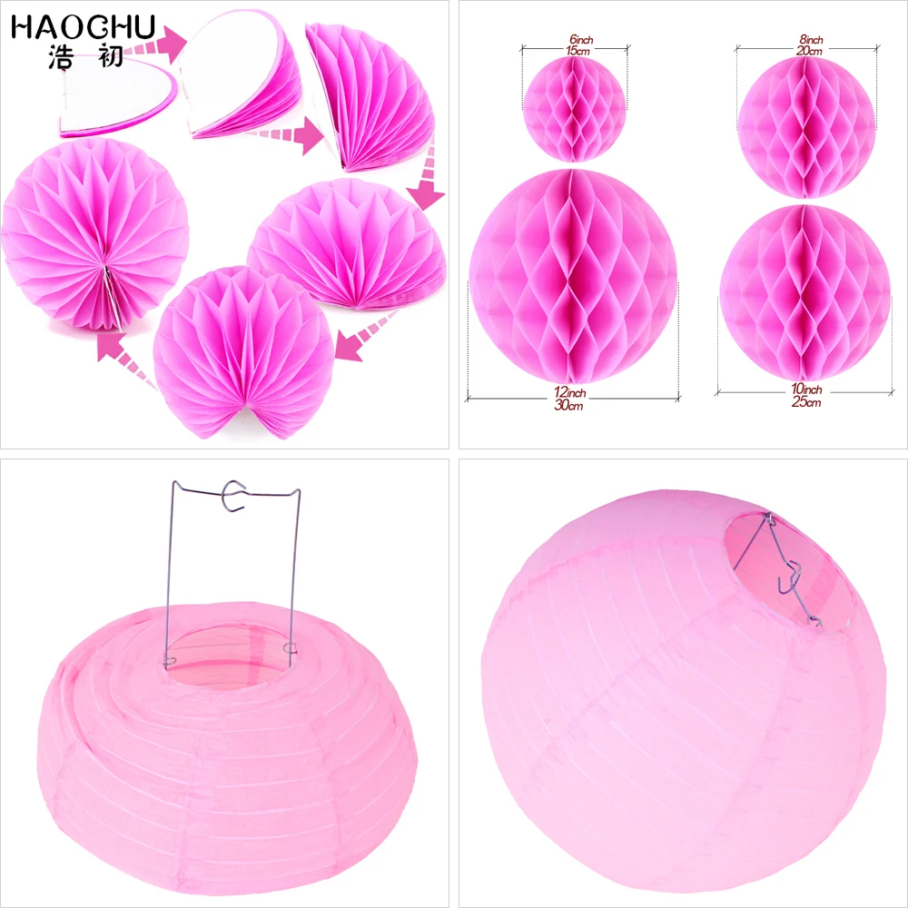 10 шт./лот Микс бумага круглый подвесной фонарь/цветы/веер украшение на день