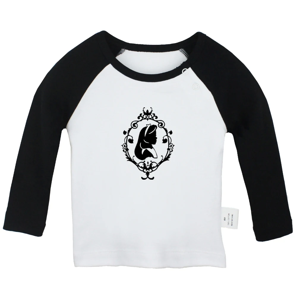 The king Imperial crown Alice in Wonderland Cute cartoon Deer Couples Newborn Baby T-Shirts Toddler Graphic Long Sleeve Tee Tops |