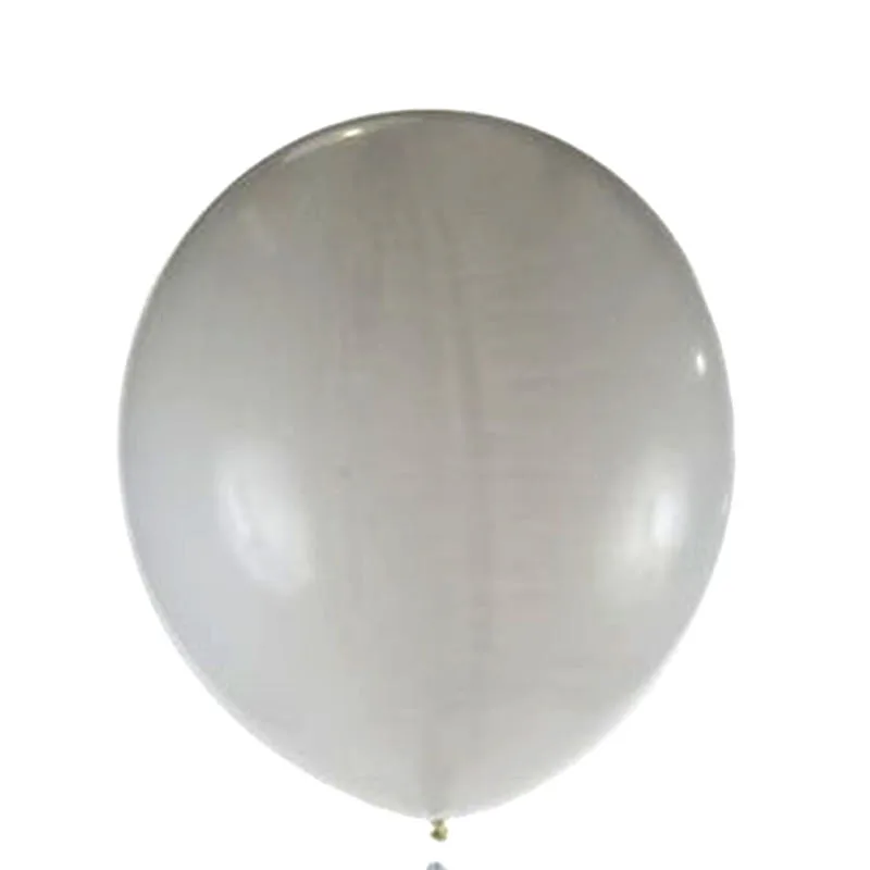 36in silver RND 1 шт. 36 дюймов черный/белый латексный шар+ 1 шт. золото/серебро шторы проволока гелий Глобус mariage День Рождения Вечеринка украшения Сан Валентин - Цвет: 36in silver RND