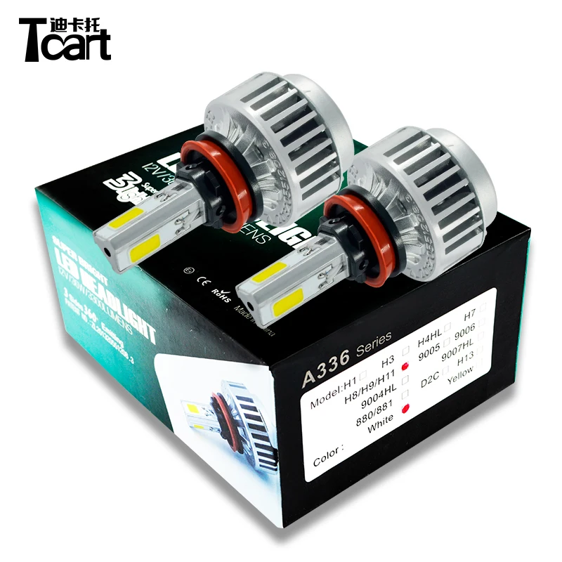 Tcart 36 Вт мощная светодиодная фара H7 PX26D автомобильная с рассеиванием тепла без