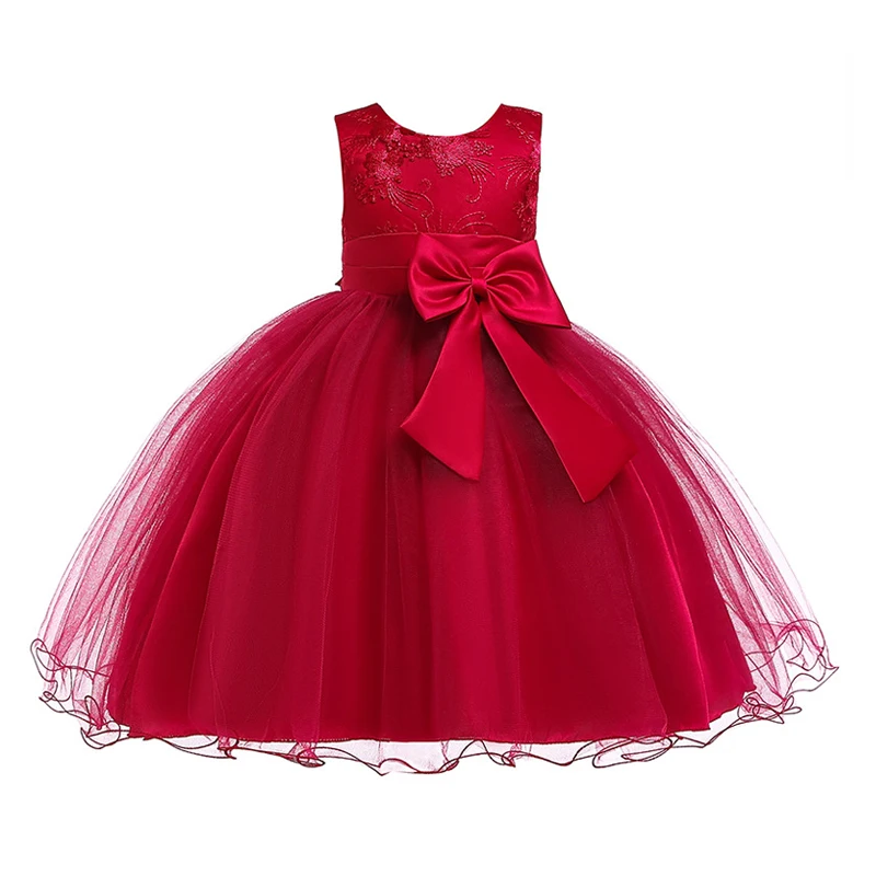 

Girls Dress Flower Dress For Girls Party birthday Present Christmas Kids Princess Dress Ball Gown Children Clothing