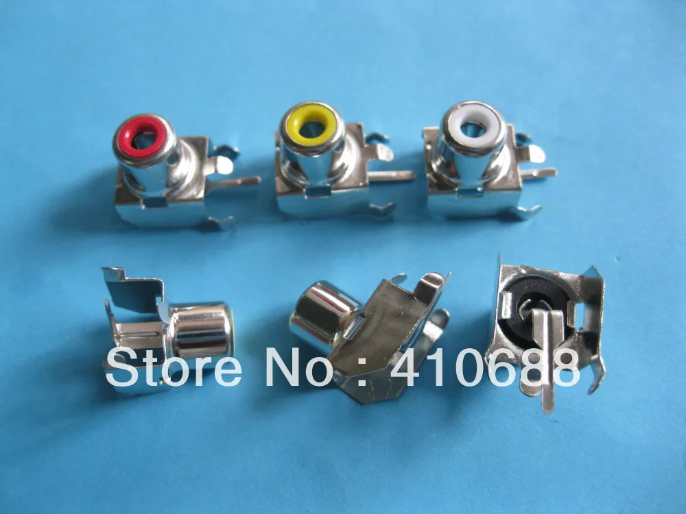 AV контактный разъем RCA Женский 3 цвета Аудио Видео Разъем AV-8.4-3 900 шт. в партии