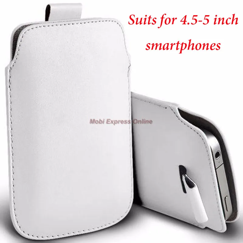 WH 4pt5 to 5 inch Мобильный сотовый телефон тянуть сумка для планшета для Uhans A101 Vernee Apollo Lite/Тор Yotaphone 2; Длина рукава Чехол кожаный ремешок чехол-кошелек - Цвет: WH 4pt5 to 5 inch