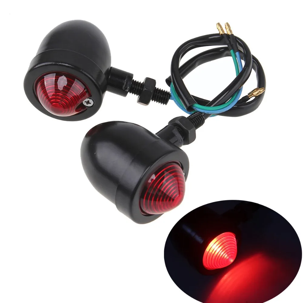 Указатель поворота POSSBAY для мотоцикла желтый/красный индикатор Кафе Racer