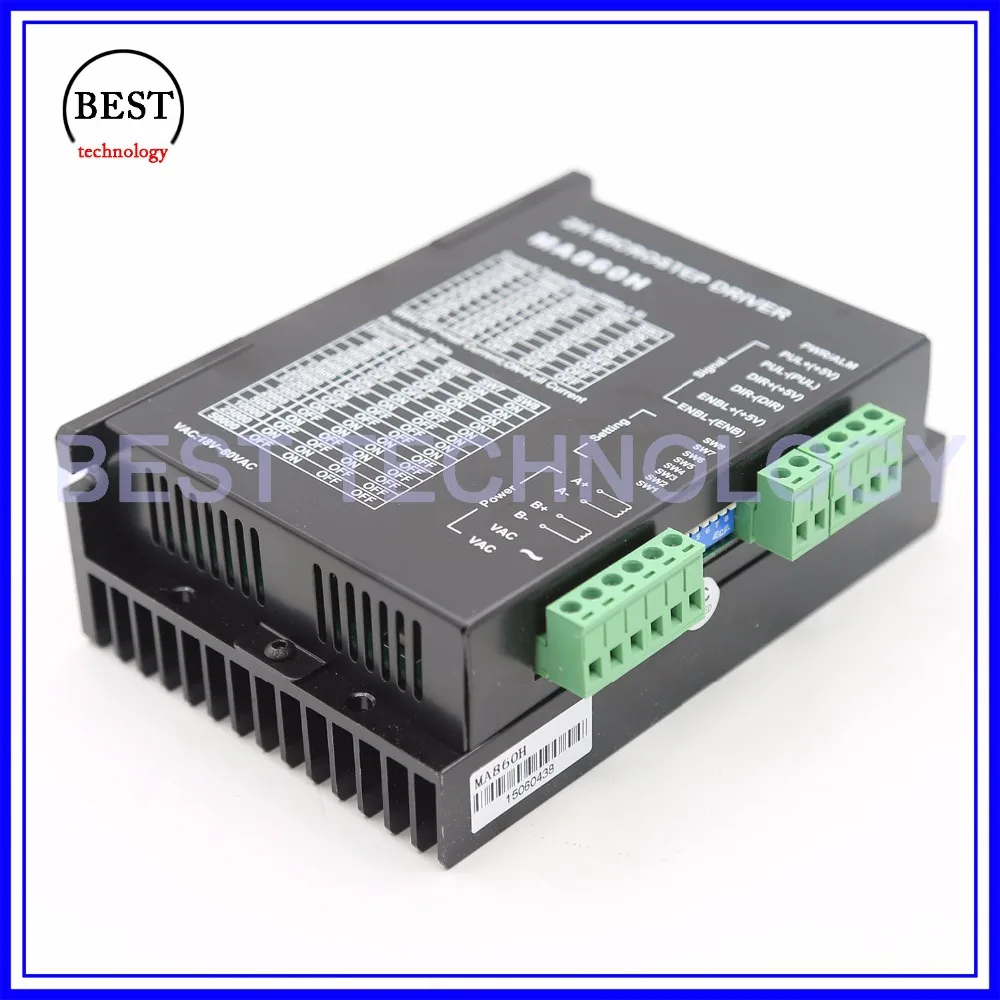 Драйвер шагового двигателя NEMA34 MA860H 24 110vDC/18 80vAC микрошаг 256 2 0 7.8A шаговый контроллер