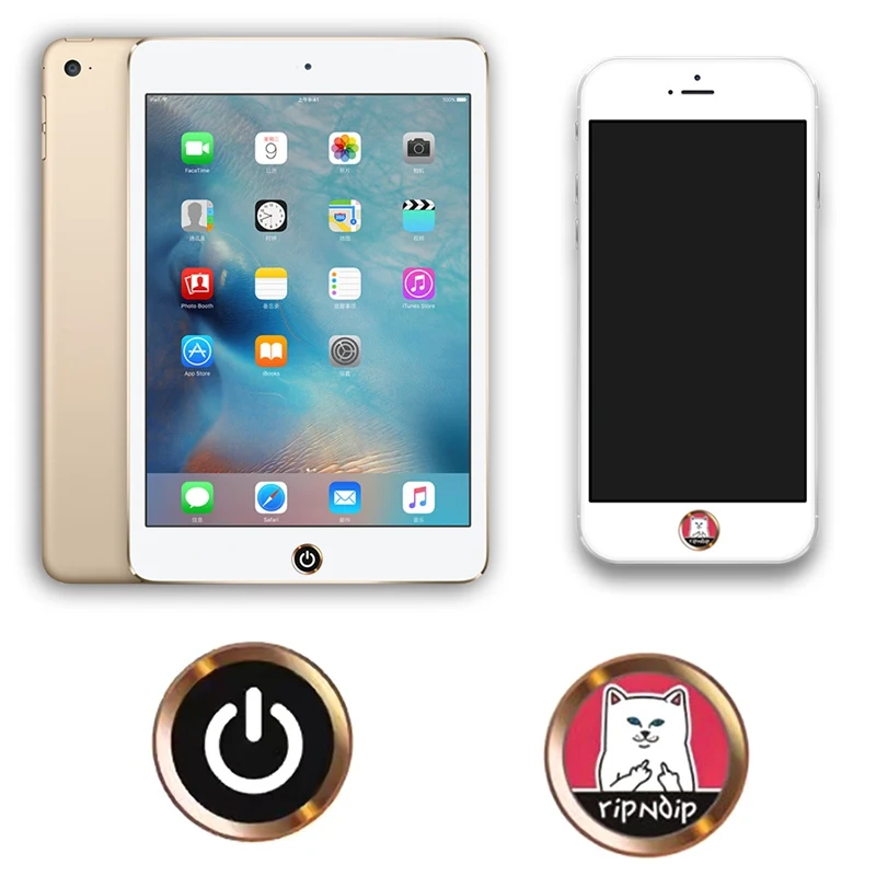 1 шт. мультяшная наклейка для iPhone 5 5S 6S 7 8 Plus Ipad air 2 mini|Наклейки телефонов| |