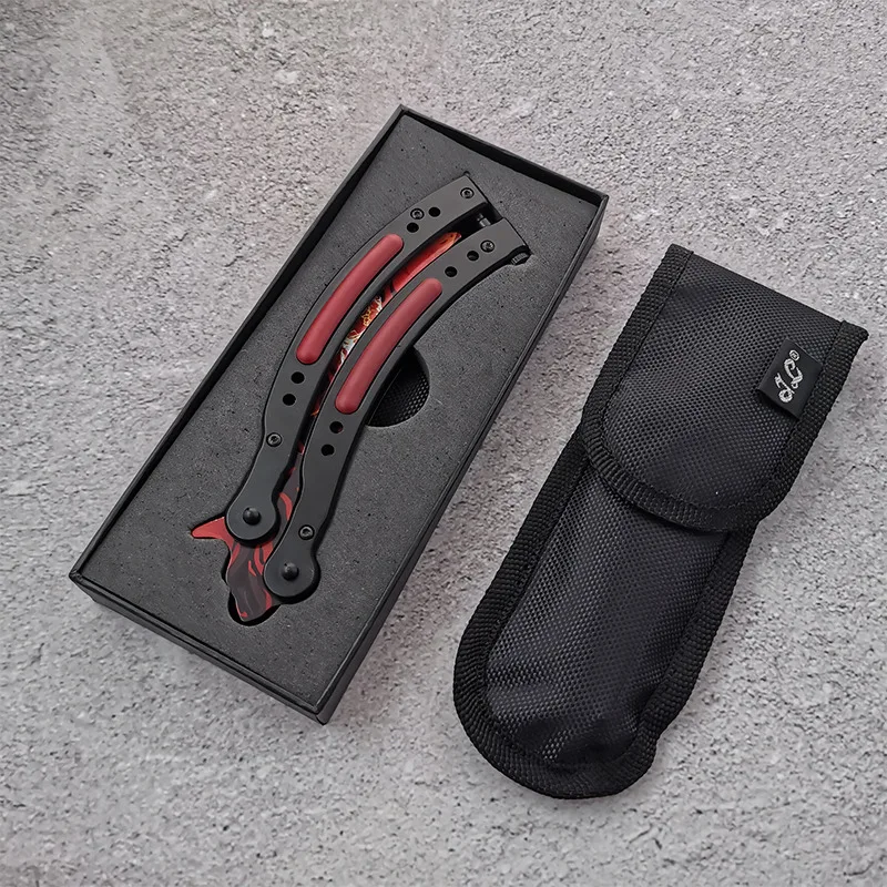 Разборка CS GO бабочка в ноже тренировочный нож из нержавеющей стали Karambit складной