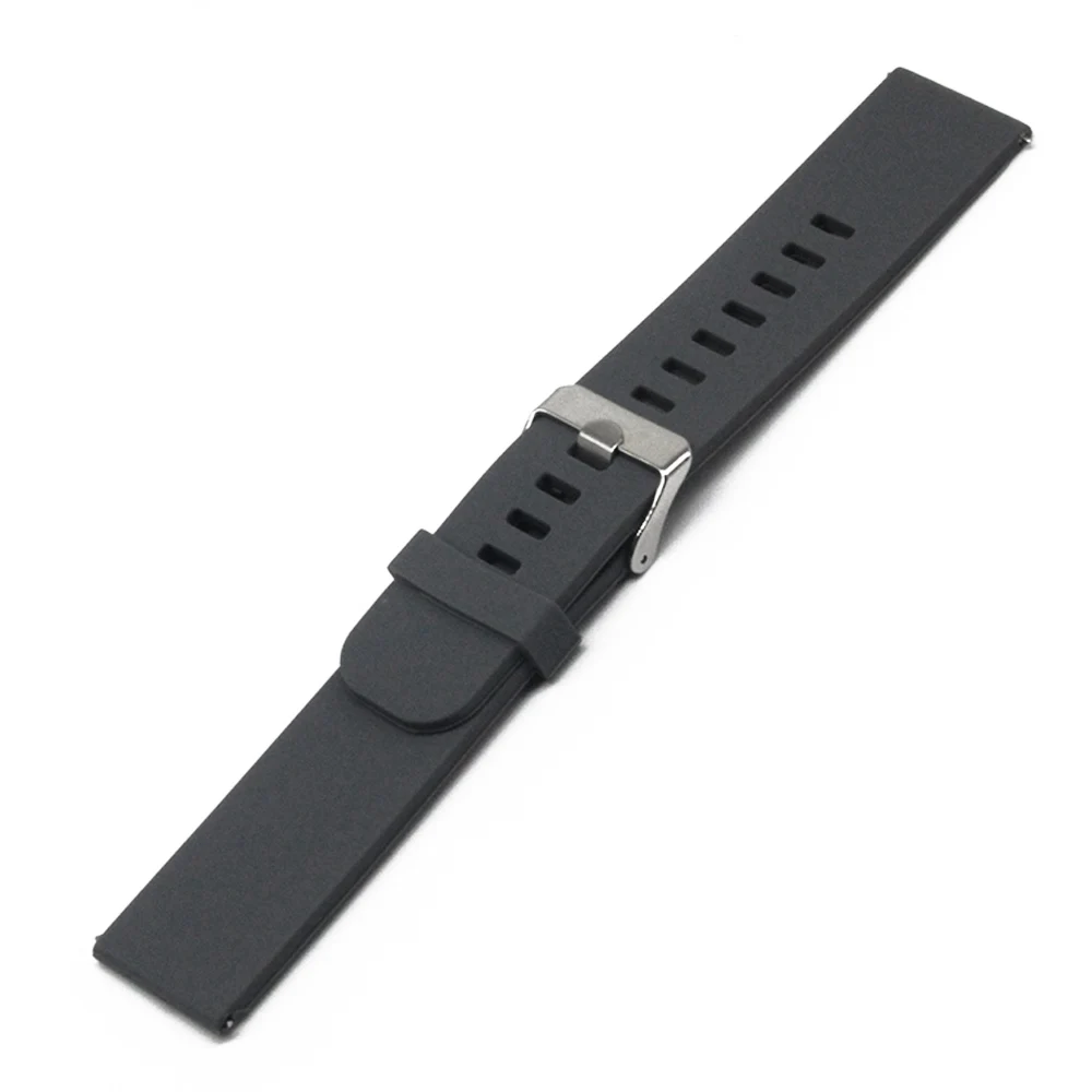 Silicone Rubber Watch Band 18mm 20mm 22mm for Longines L2 L3 L4 Master Flagship Conquest Strap Quick Release Loop Belt Bracelet