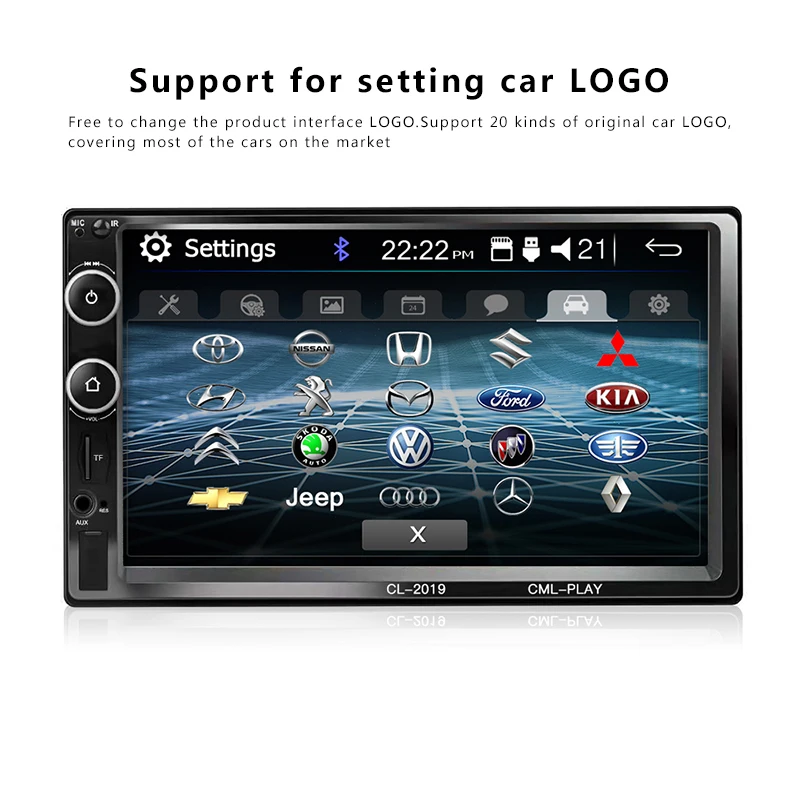 Автомагнитола 2 Din мультимедийный проигрыватель с 7 &quotсенсорным HD экраном Bluetooth MP5