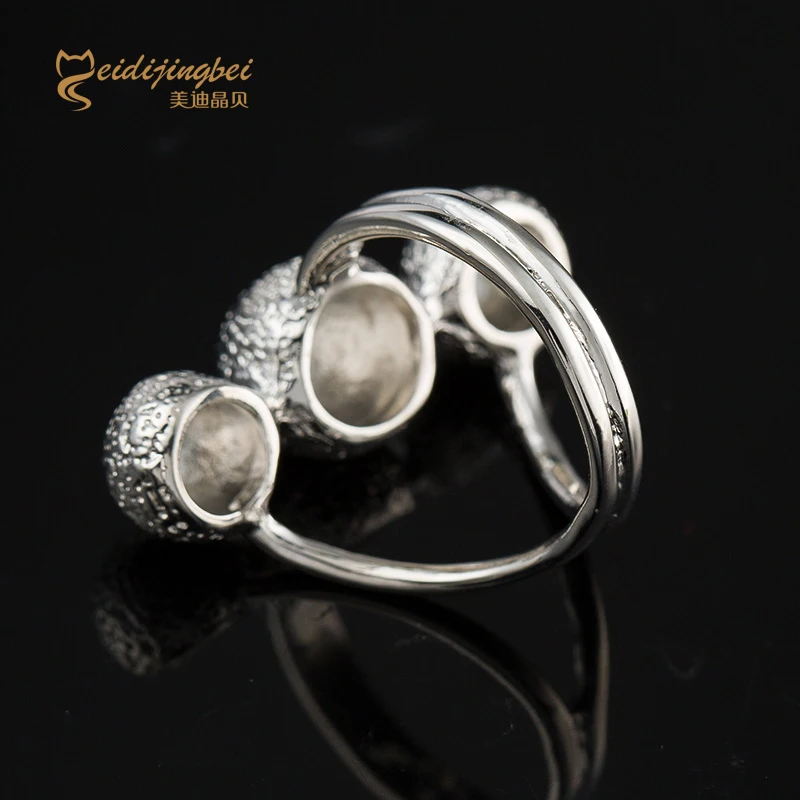 Кольца в форме шарика для девочек золотистого/серебристого цвета коктейльное