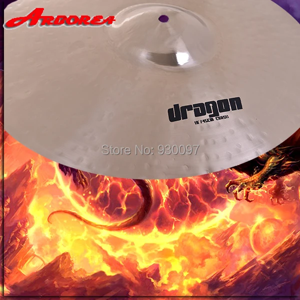 

100% Handmade Professional Dragon Series 18'' Medium Crash Cymbal For Sale