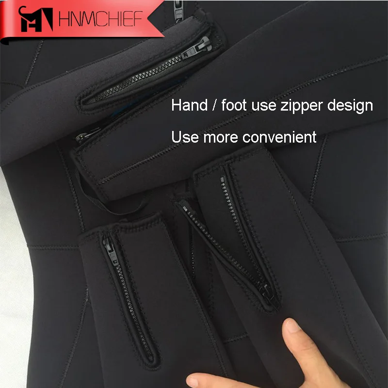 Новинка 2017 5 мм зимний теплый неопреновый гидрокостюм для дайвинга костюмы