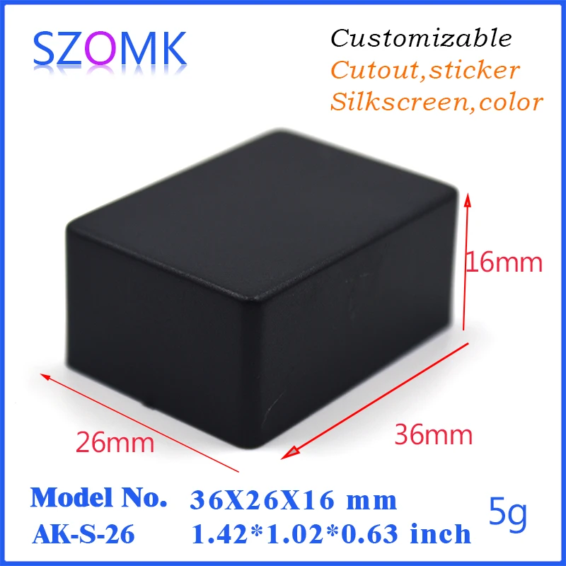 Маленький пластиковый бокс szomk для корпуса (10 шт.) 36*26*16 мм маленький электронный